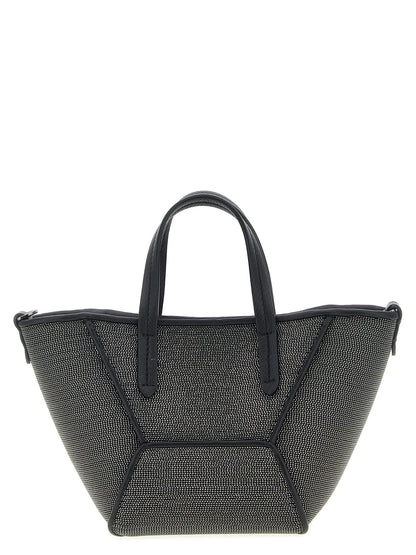 Brunello Cucinelli Schwarze Handtasche aus Messing