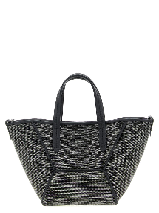 Brunello Cucinelli Schwarze Handtasche aus Messing