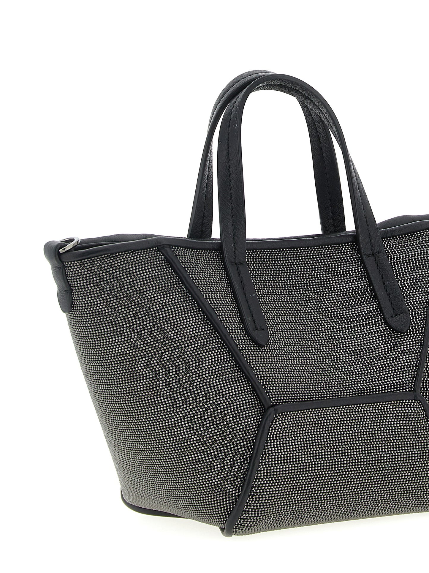 Brunello Cucinelli Schwarze Handtasche aus Messing