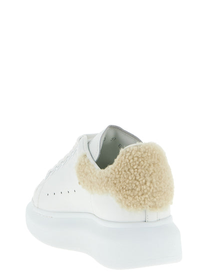 Alexander McQueen Beige Kalbsleder Chunky Sneaker