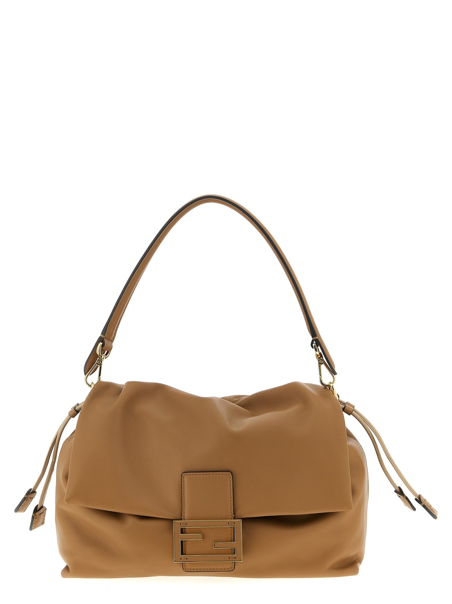 Fendi Beige Lammleder-Schultertasche