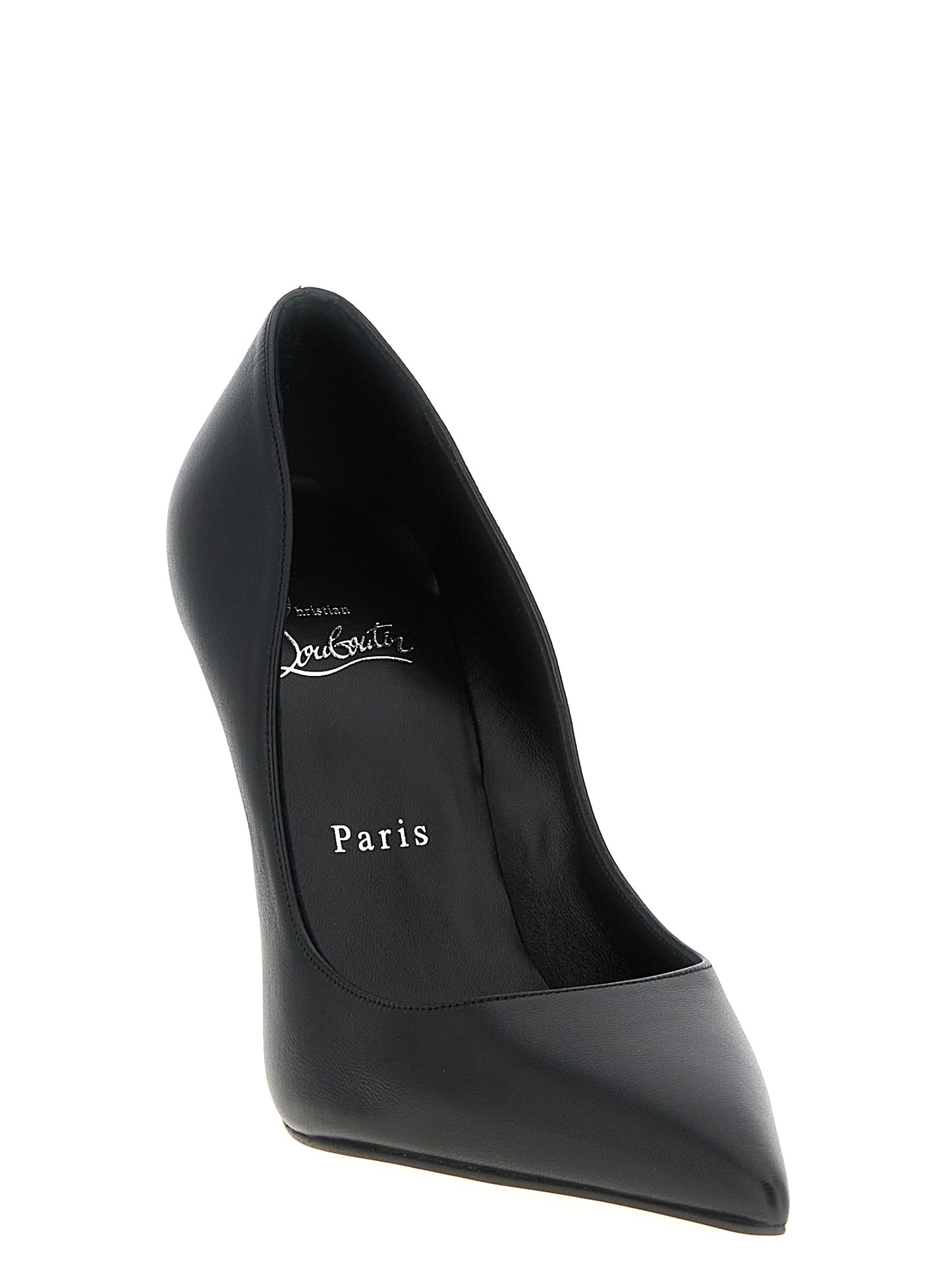 Christian Louboutin Schwarze Pumps aus Lammleder mit hohem Absatz