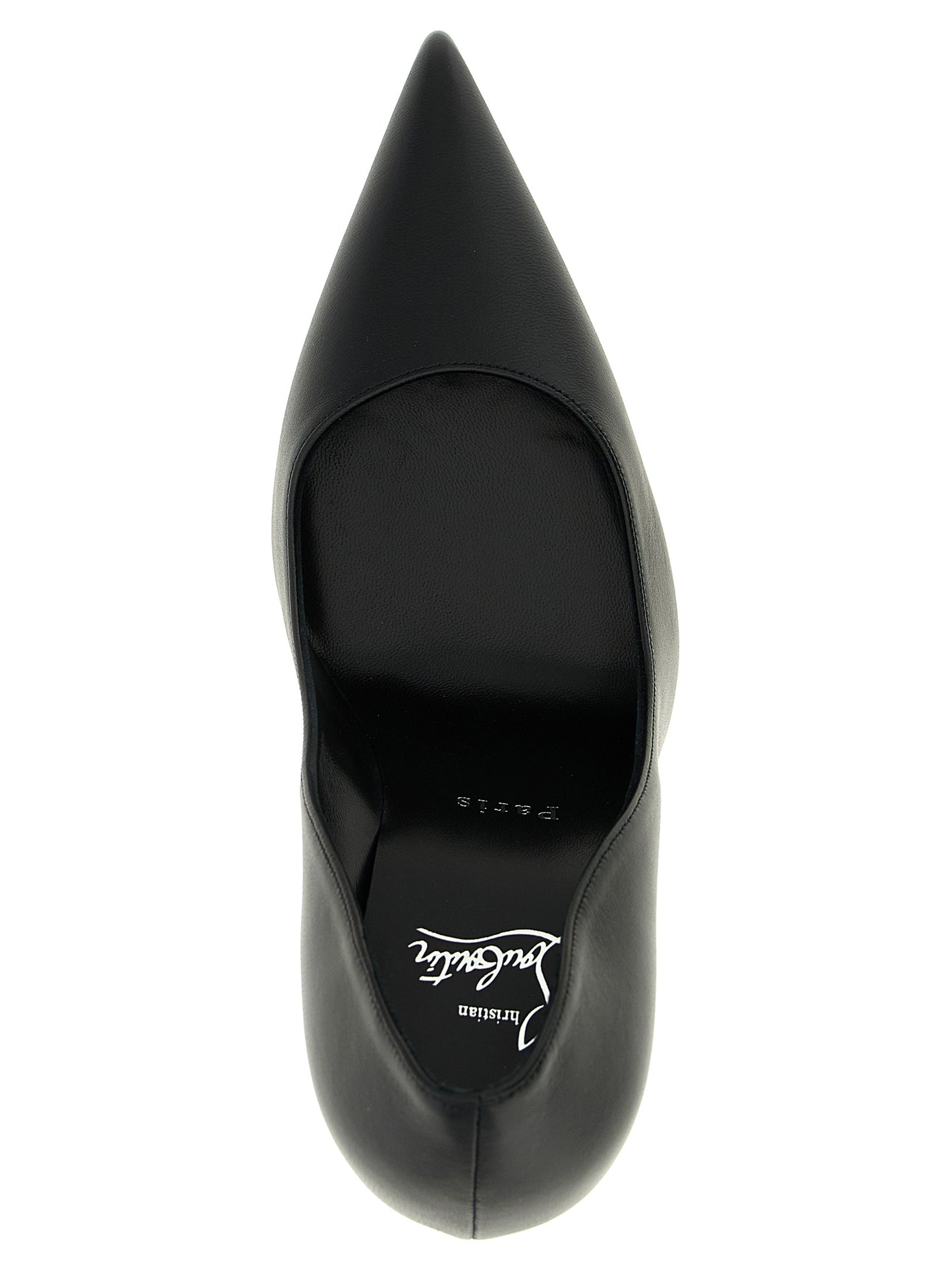 Christian Louboutin Schwarze Pumps aus Lammleder mit hohem Absatz