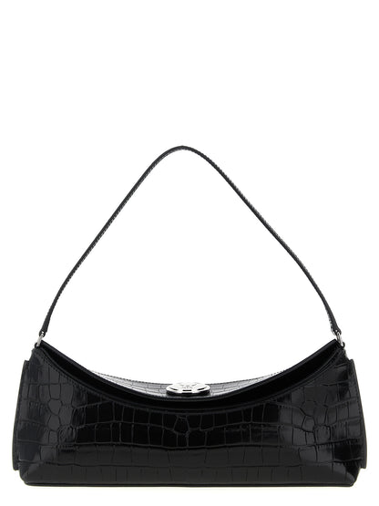Jacquemus Schwarze Kalbsleder-Schultertasche