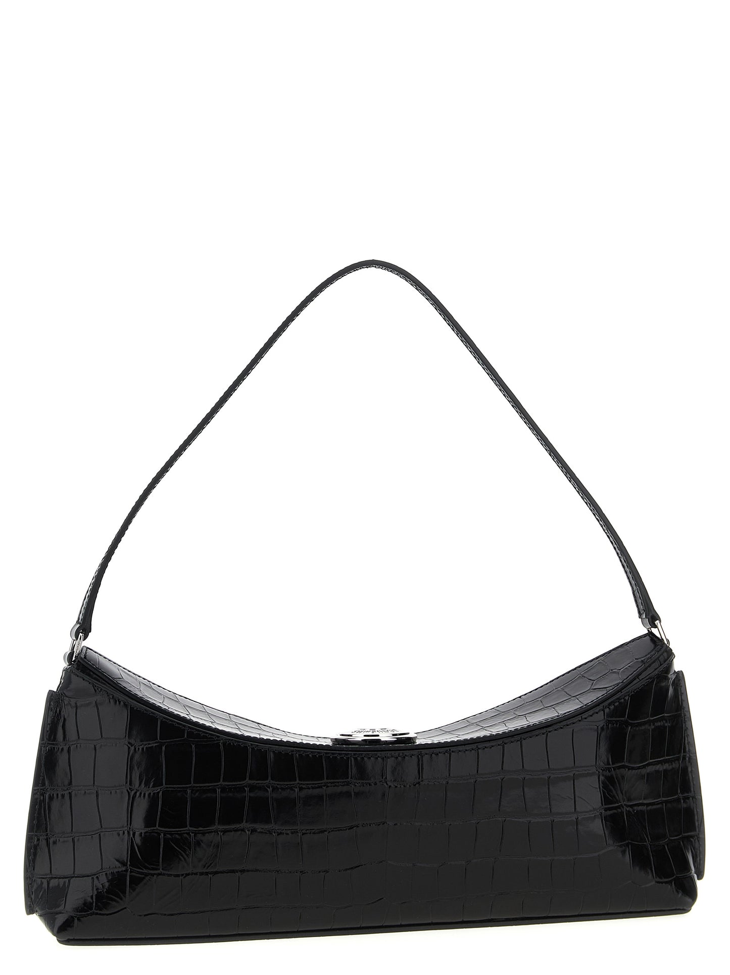 Jacquemus Schwarze Kalbsleder-Schultertasche