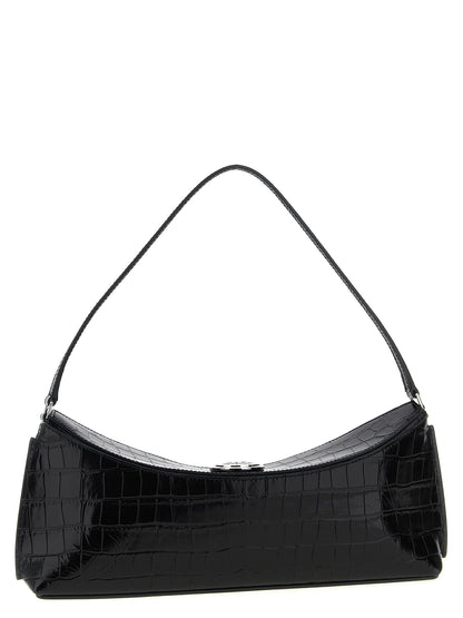Jacquemus Schwarze Kalbsleder-Schultertasche