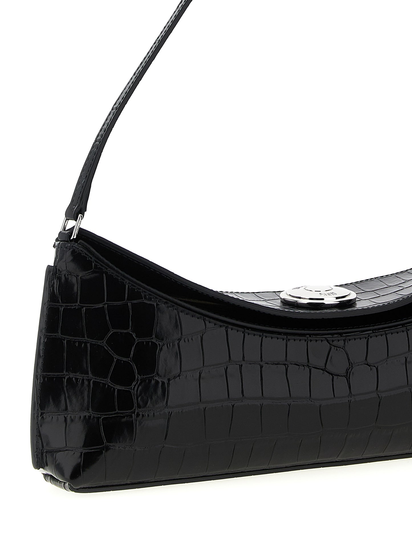 Jacquemus Schwarze Kalbsleder-Schultertasche