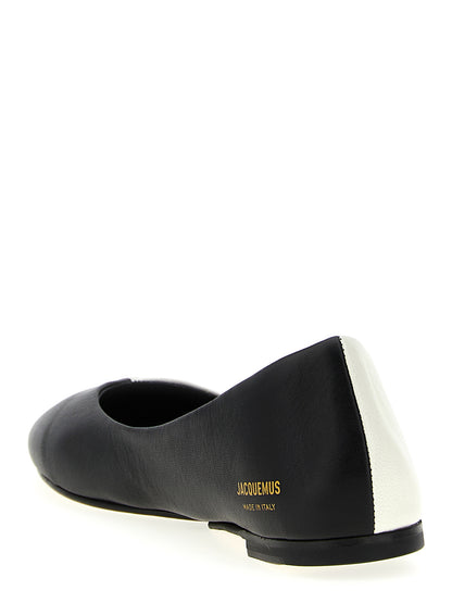Jacquemus Zweifarbige Ballerinas aus Lammleder