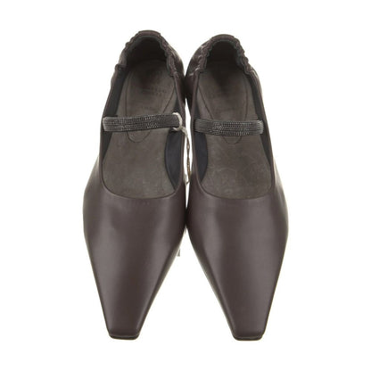 Brunello Cucinelli Ballerinas aus braunem Leder