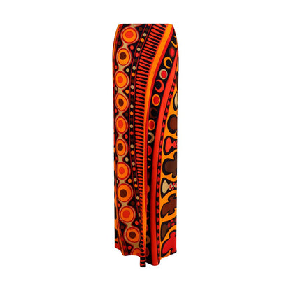 Emilio Pucci Langer Rock aus Viskose in Orange
