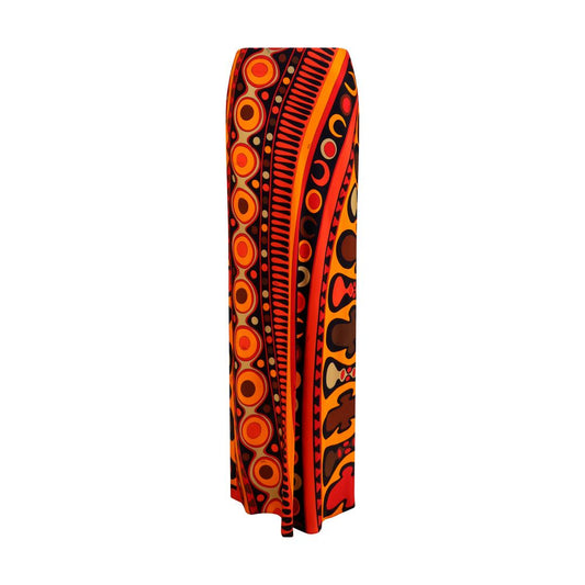Emilio Pucci Langer Rock aus Viskose in Orange