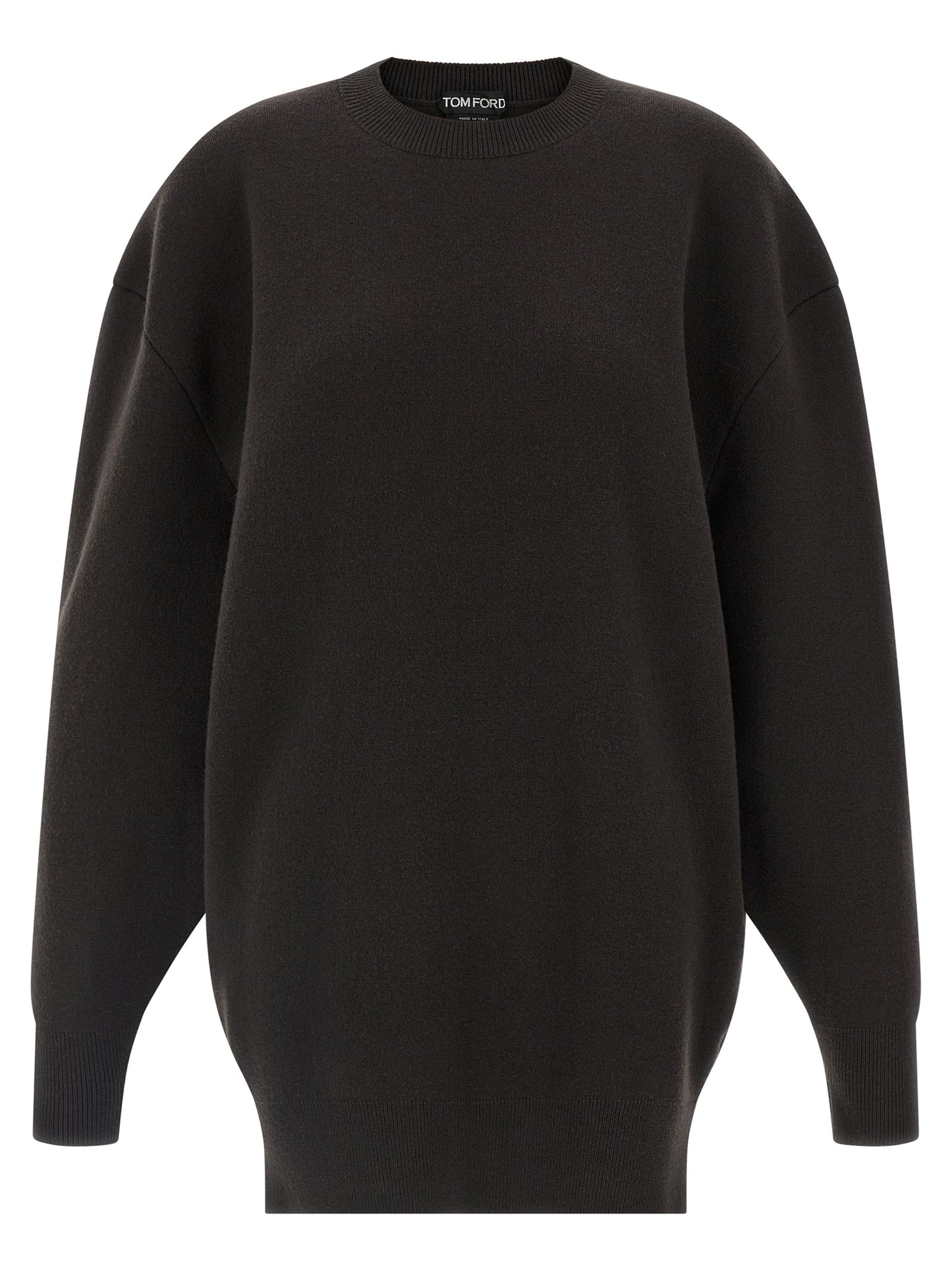 Tom Ford Kurzes Kleid aus brauner Schurwolle