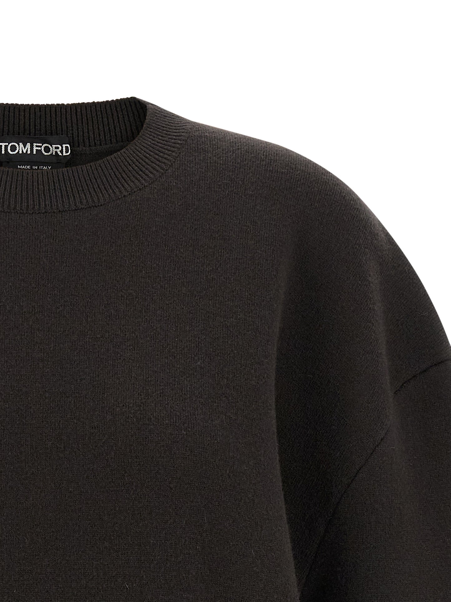Tom Ford Kurzes Kleid aus brauner Schurwolle