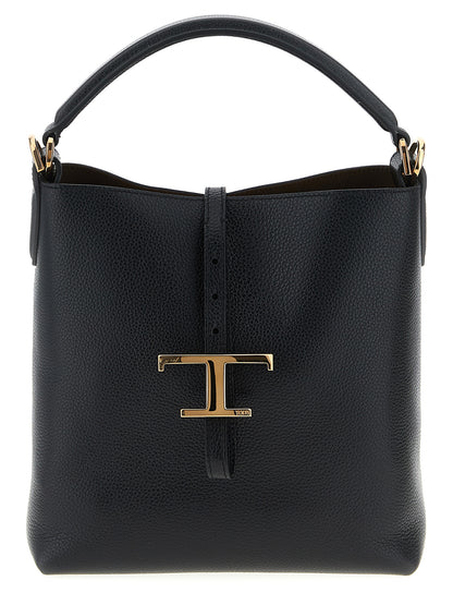 Tod's Schwarze Kalbsleder-Handtasche