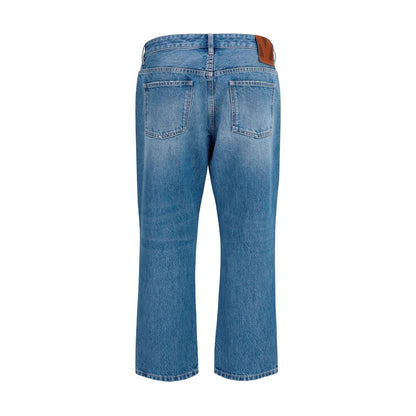Valentino Blaue Jeans aus Baumwolle im geraden Schnitt