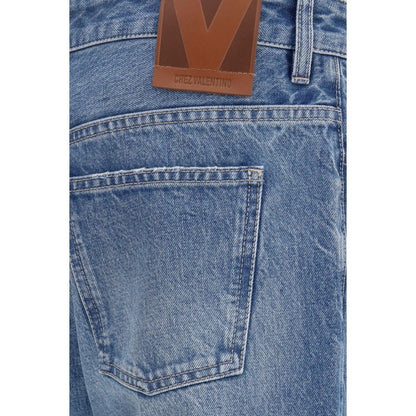 Valentino Blaue Jeans aus Baumwolle im geraden Schnitt