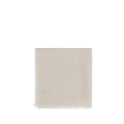 Brunello Cucinelli Weiße Kaschmir-Foulard