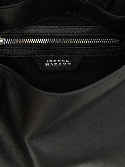 Isabel Marant Schwarze Kalbsleder-Schultertasche