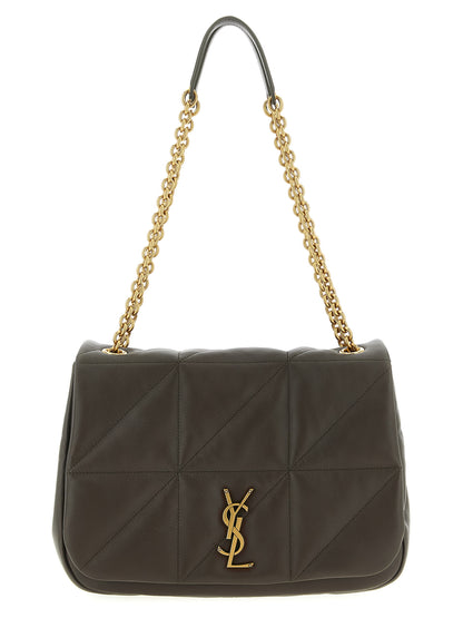Saint Laurent Schultertasche aus zweifarbigem Lammleder