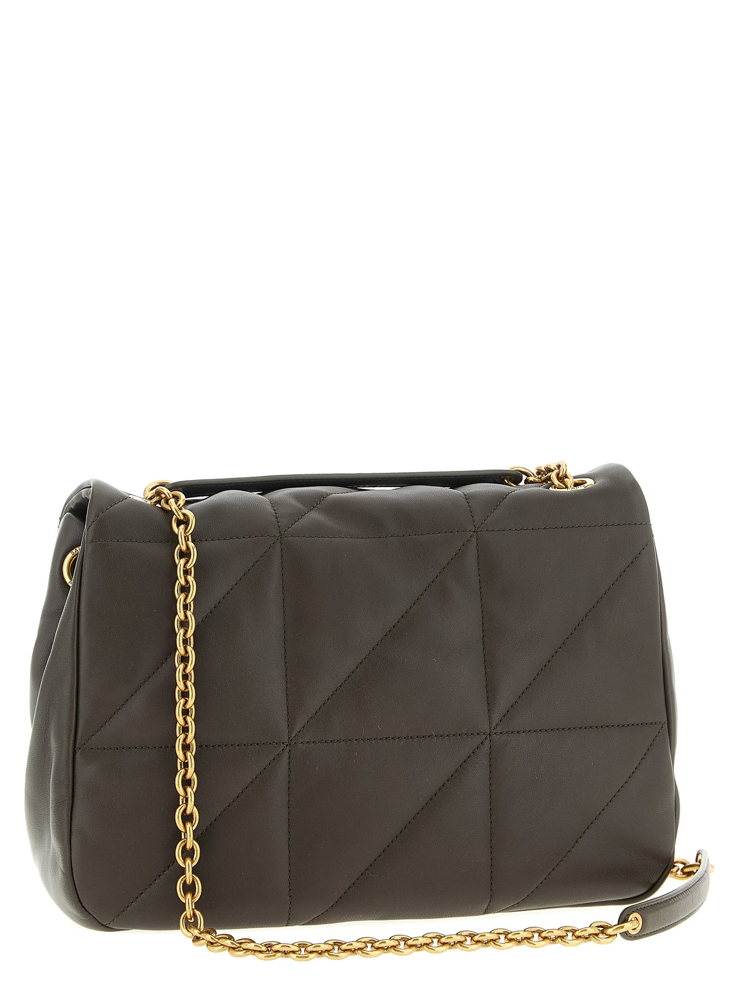 Saint Laurent Schultertasche aus zweifarbigem Lammleder