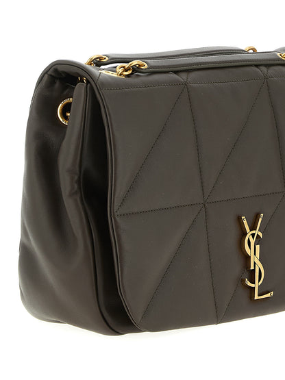 Saint Laurent Schultertasche aus zweifarbigem Lammleder