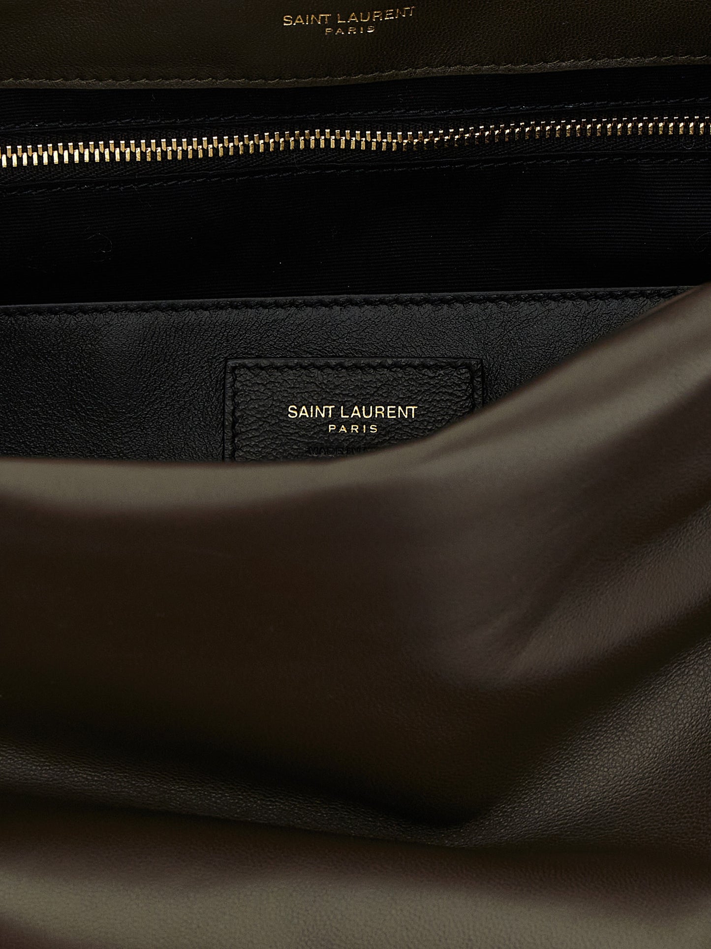 Saint Laurent Schultertasche aus zweifarbigem Lammleder