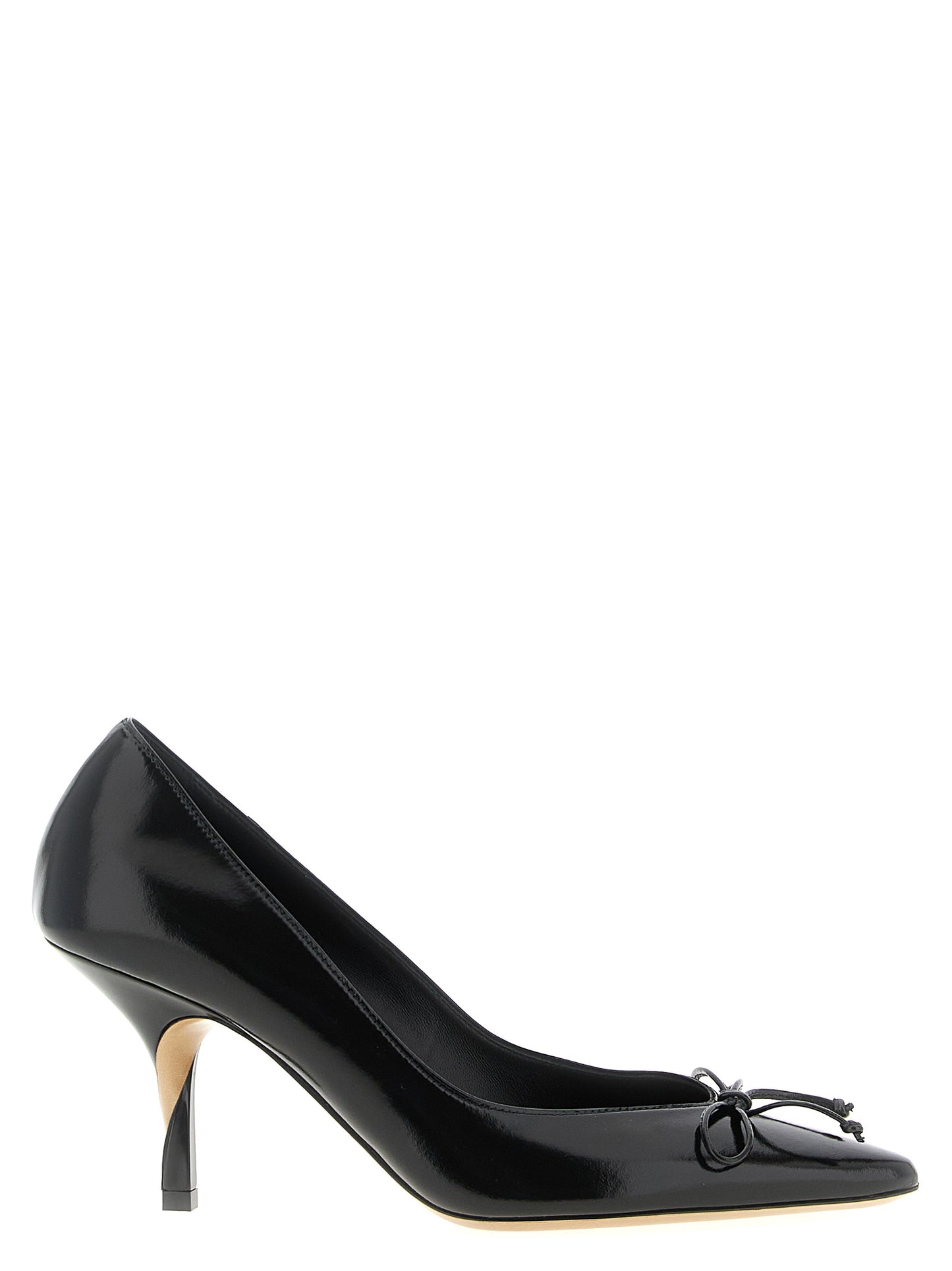 Jacquemus Schwarze Leder-Pumps mit hohem Absatz