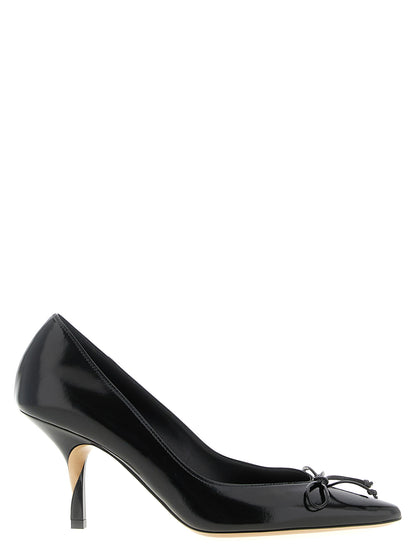Jacquemus Schwarze Leder-Pumps mit hohem Absatz