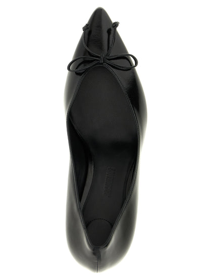 Jacquemus Schwarze Leder-Pumps mit hohem Absatz