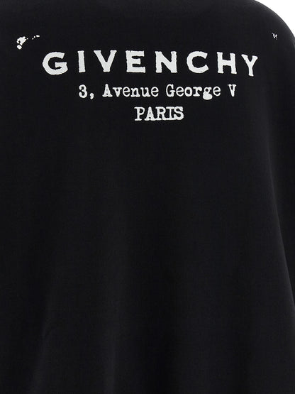 Givenchy Zweifarbige Baumwollkapuzenjacke