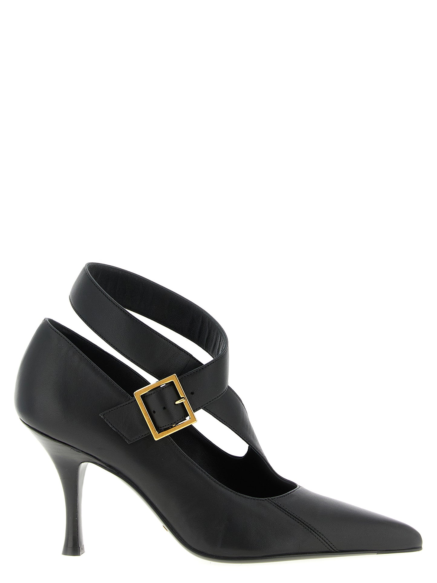 Khaite Schwarze Pumps aus Lammleder mit hohem Absatz