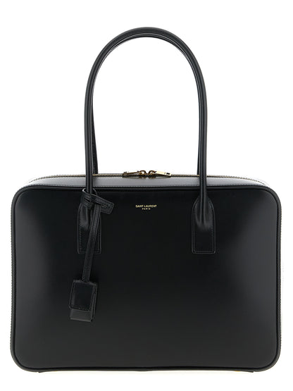 Saint Laurent Schwarze Kalbsleder-Schultertasche