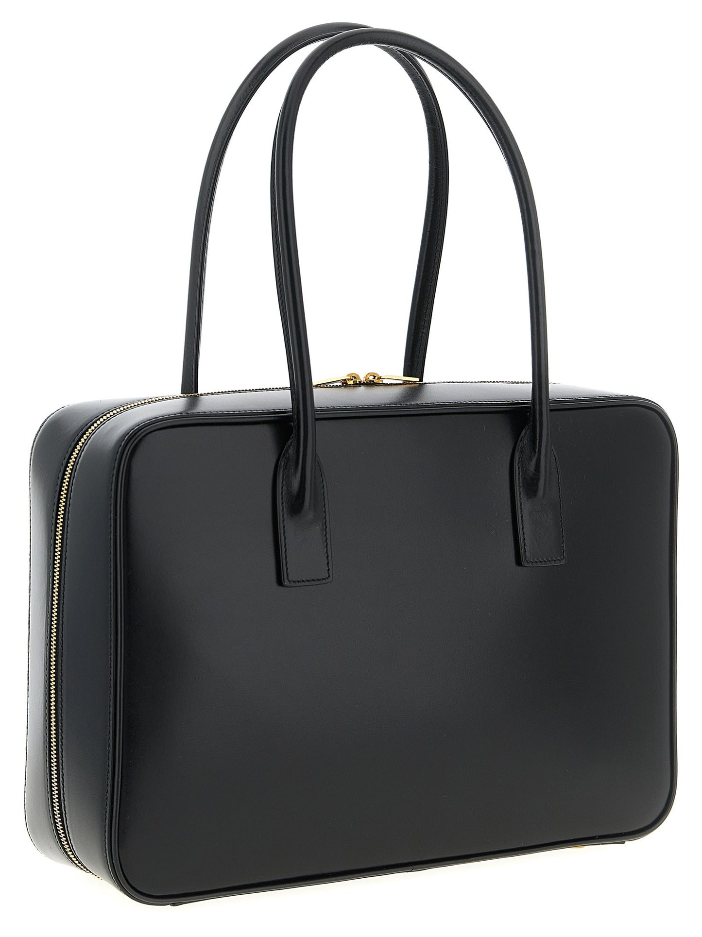Saint Laurent Schwarze Kalbsleder-Schultertasche