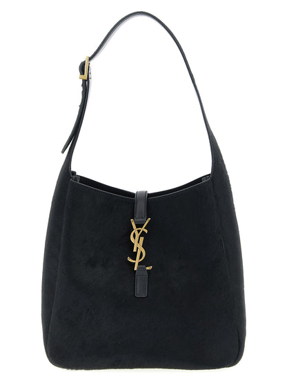 Saint Laurent Schwarze Kalbsleder-Schultertasche