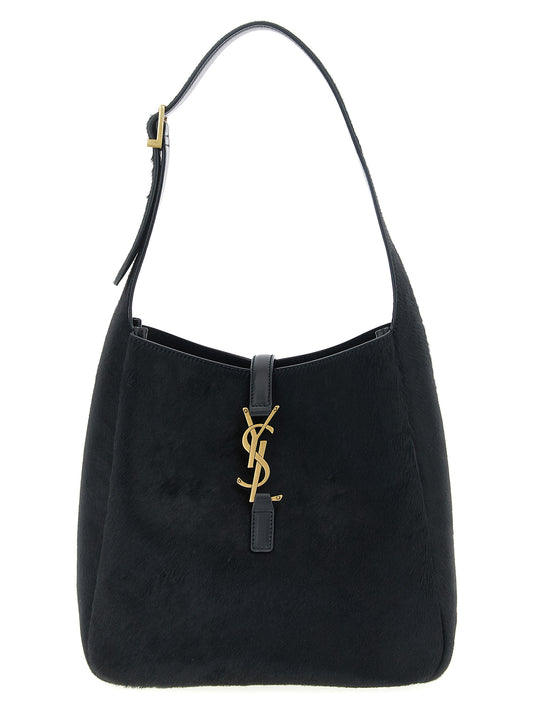 Saint Laurent Schwarze Kalbsleder-Schultertasche