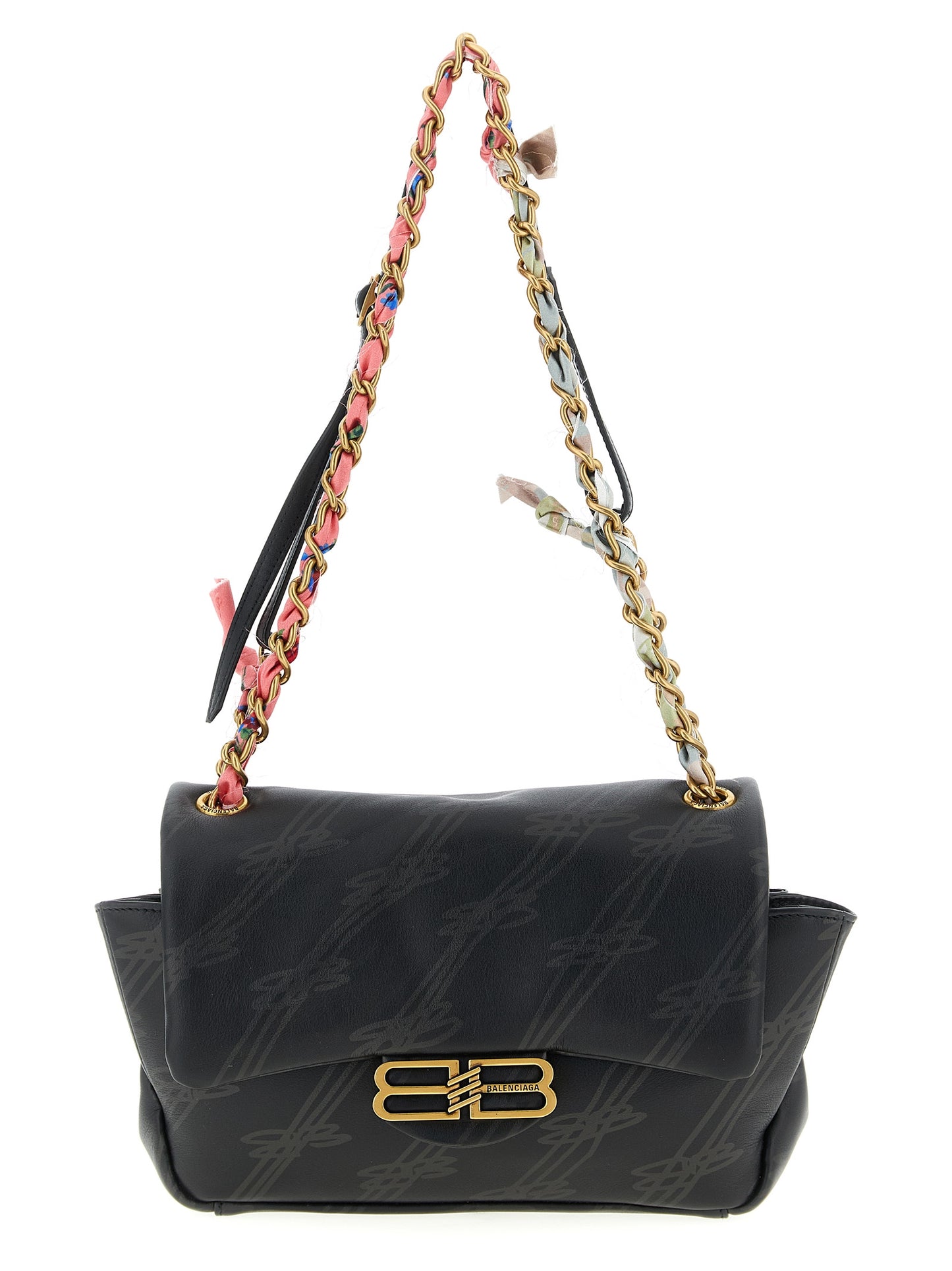 Balenciaga Schwarze Leder Umhängetasche