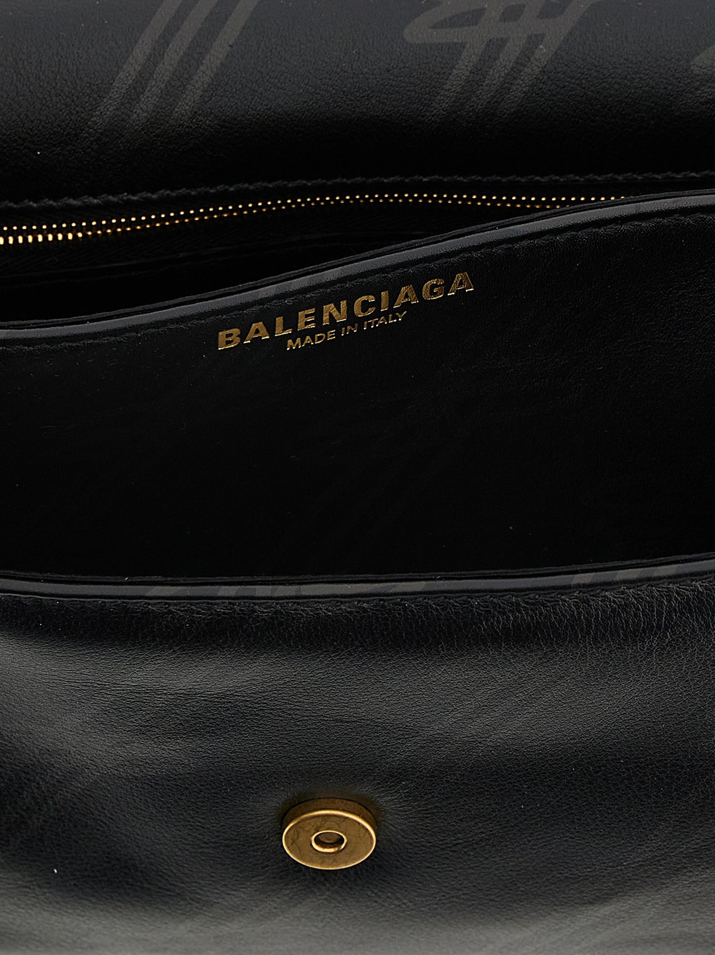 Balenciaga Schwarze Leder Umhängetasche