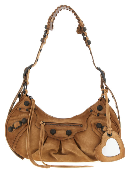 Balenciaga Braunes Kalbsleder Damen Crossbody Tasche