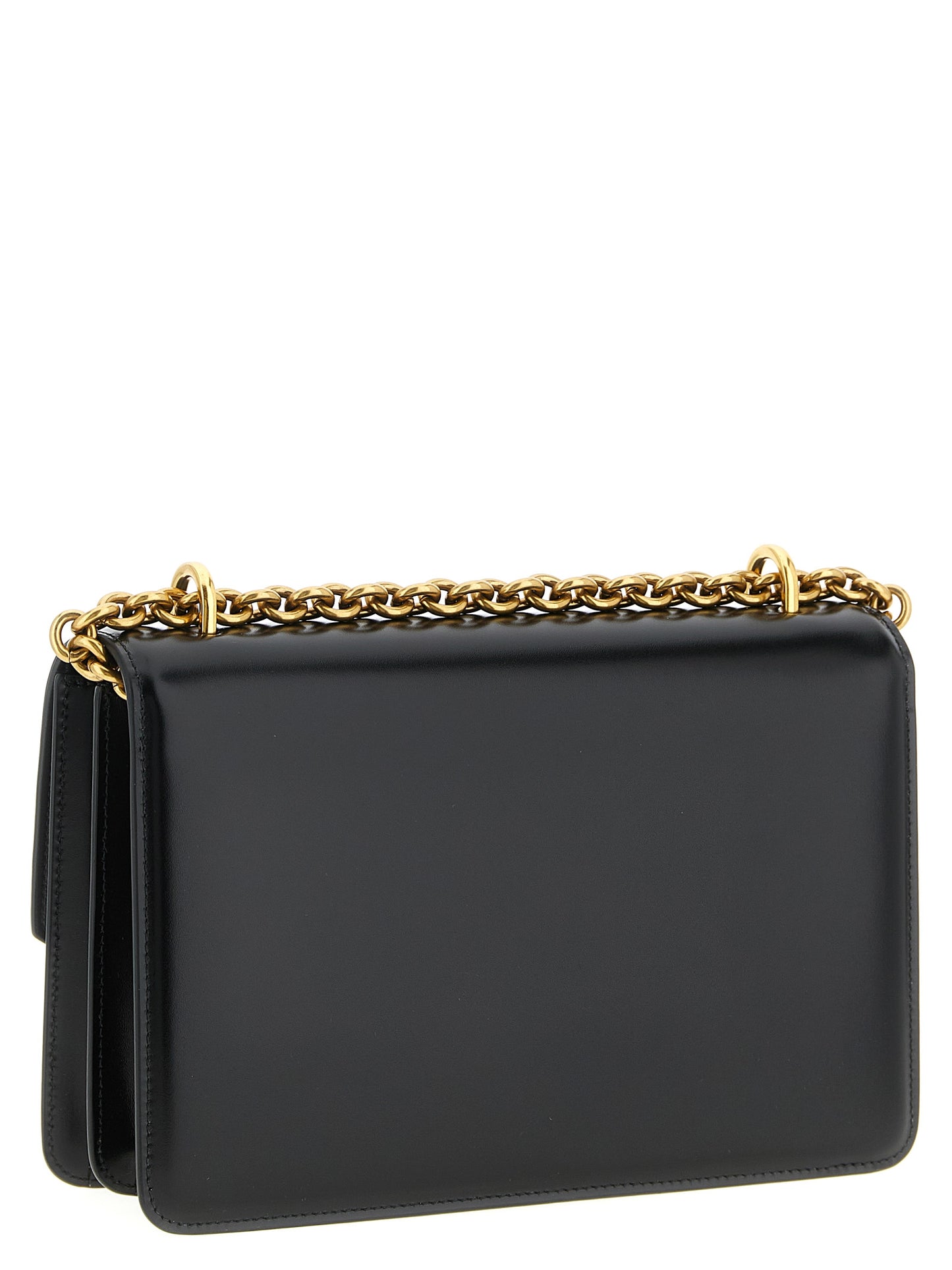 Valentino Garavani Schwarze Kalbsleder-Schultertasche