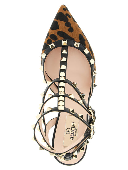 Valentino Garavani Midi-Pumps aus mehrfarbigem Kalbsleder