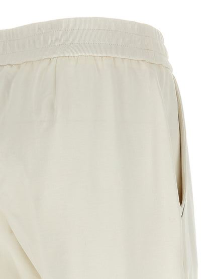 Brunello Cucinelli Weiße Baumwoll-Jogginghose (Trainingshose)