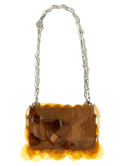Paco Rabanne Orange Schultertasche aus Polyester