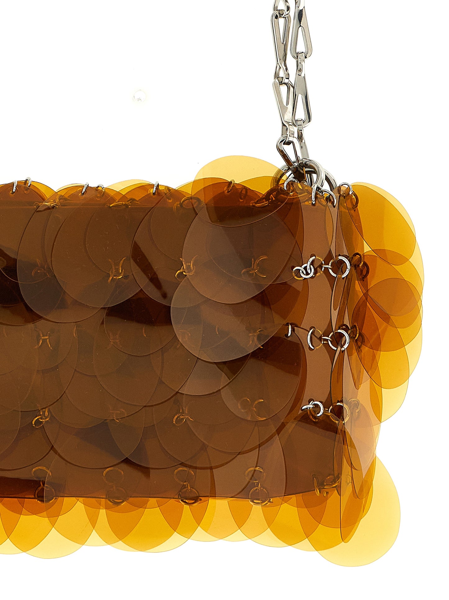 Paco Rabanne Orange Schultertasche aus Polyester
