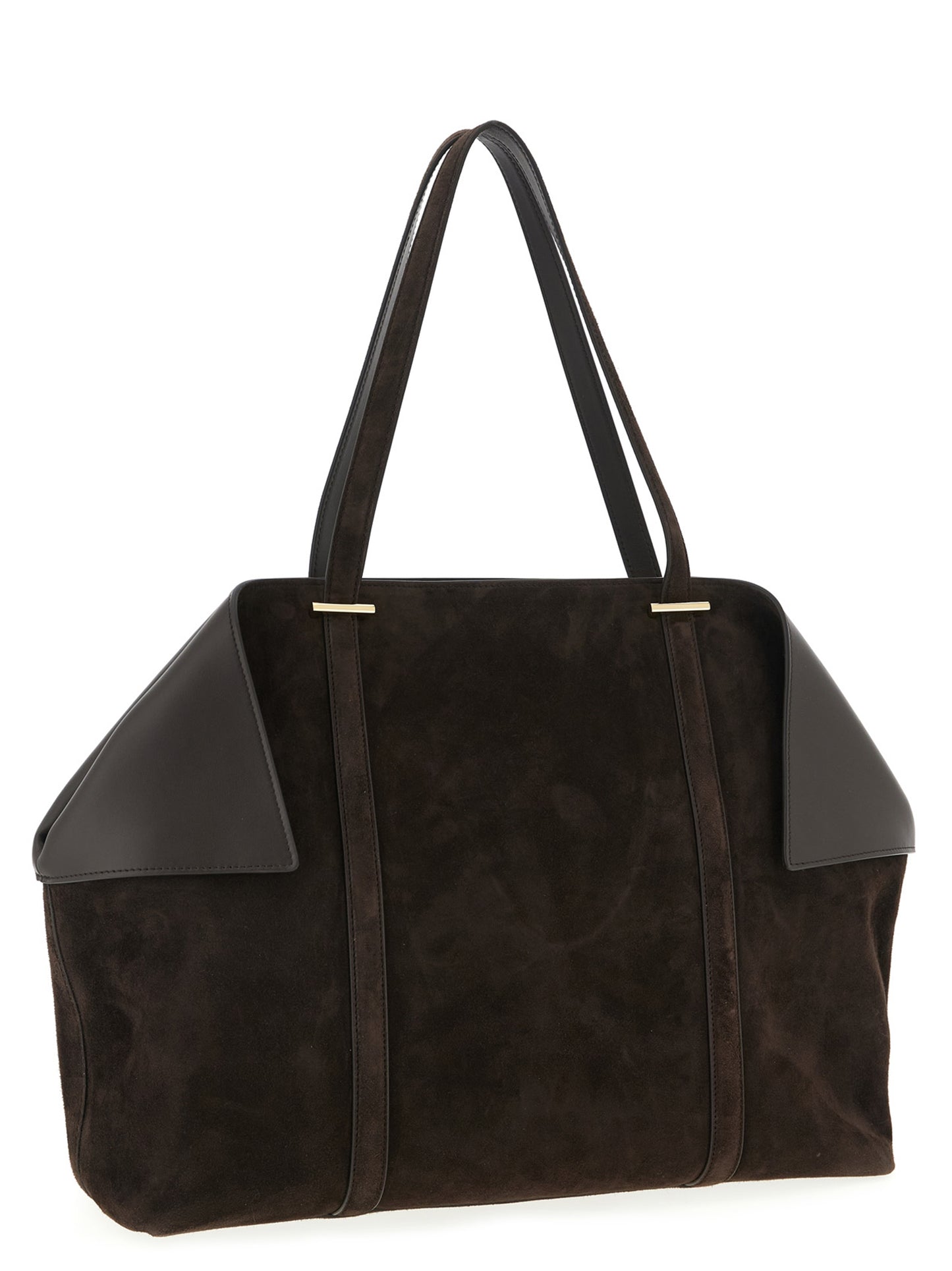 Ferragamo Braune Ziegenleder-Schultertasche