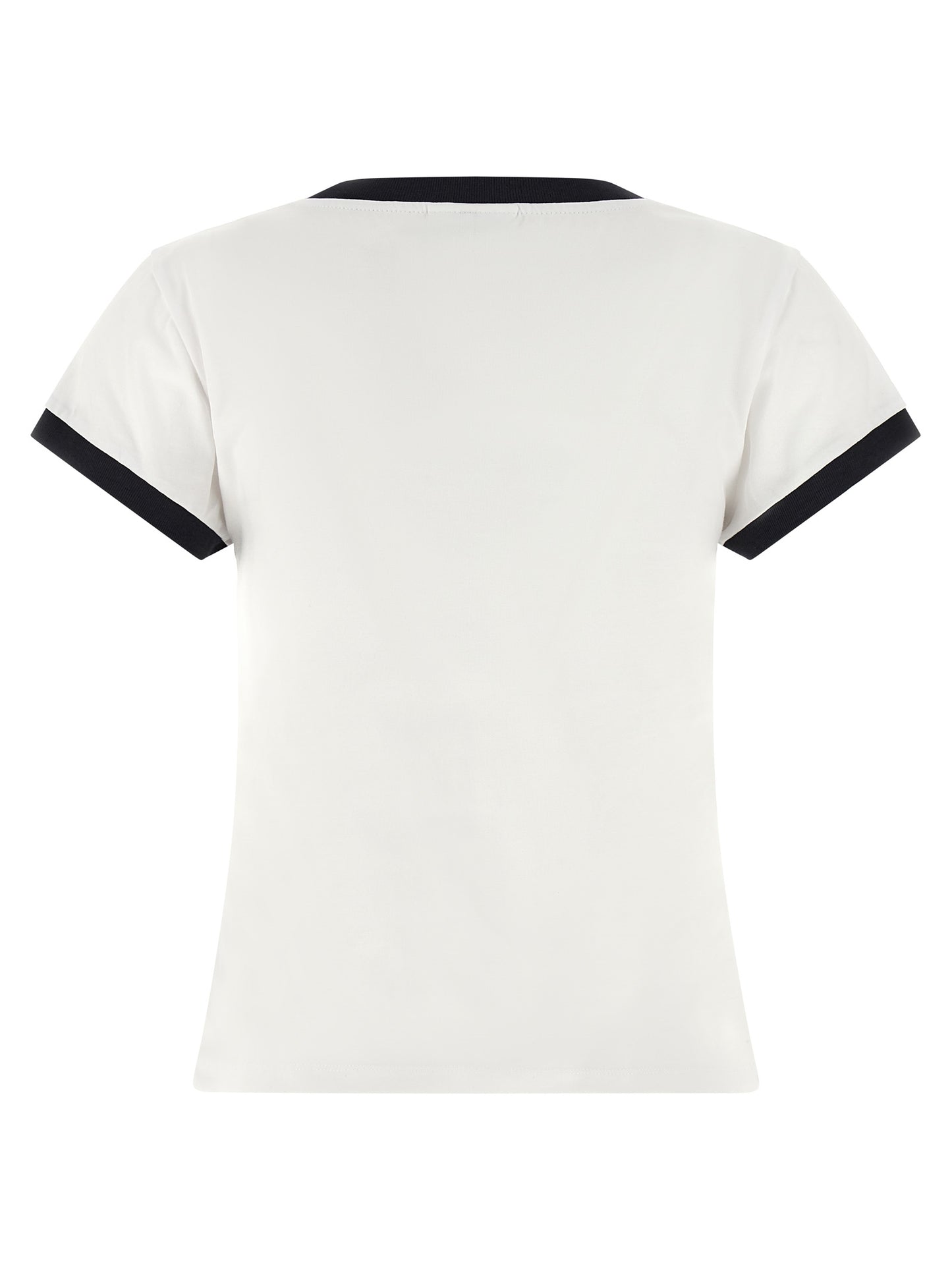 Ganni Weißes T-Shirt aus Bio-Baumwolle