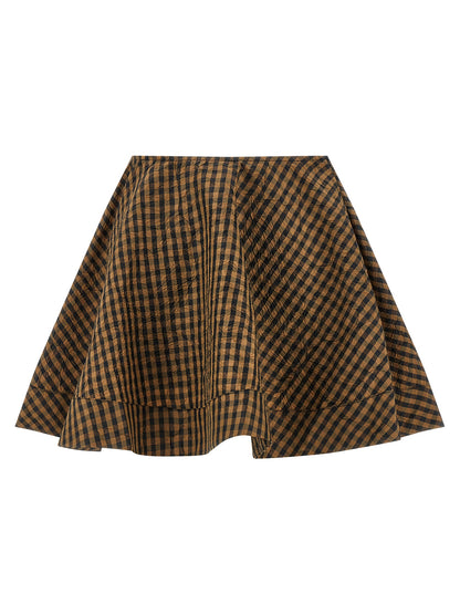 Ganni Brauner Maxirock aus recyceltem Polyester