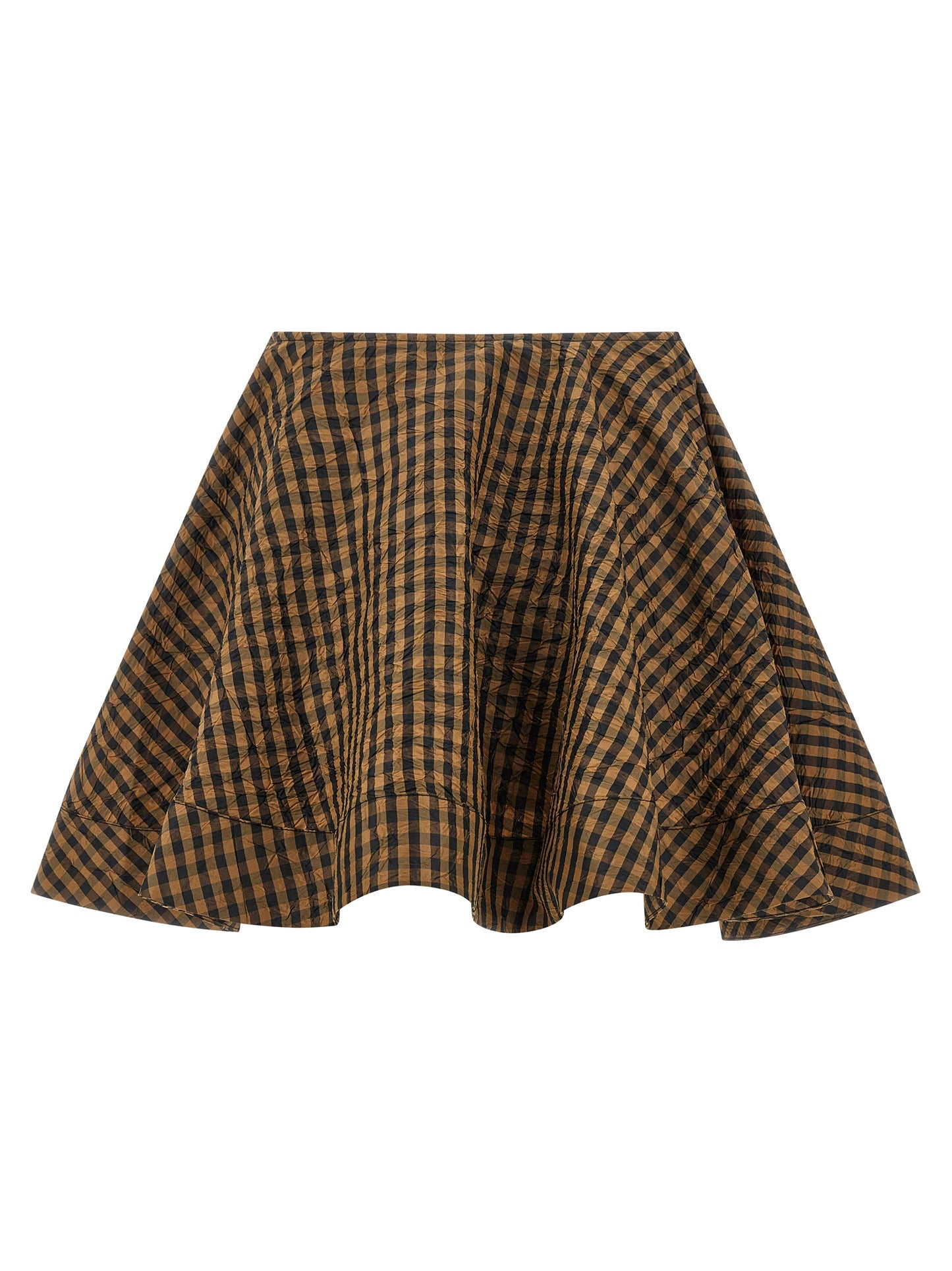 Ganni Brauner Maxirock aus recyceltem Polyester