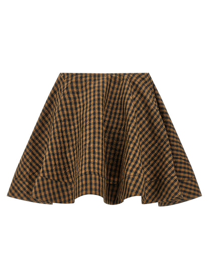 Ganni Brauner Maxirock aus recyceltem Polyester