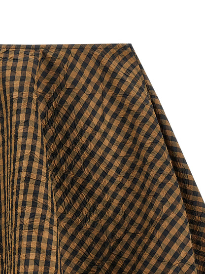 Ganni Brauner Maxirock aus recyceltem Polyester