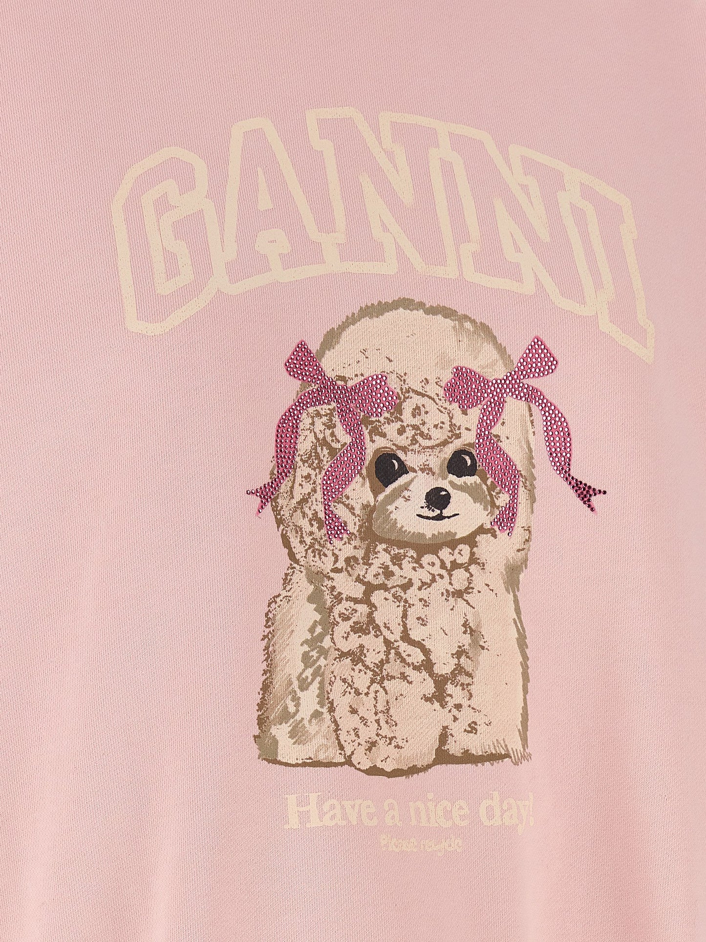 Ganni Mehrfarbiger Sweatshirt aus Bio-Baumwolle